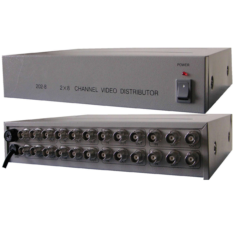 8進(jìn)16出視頻分配器（8路AV信號1分2）