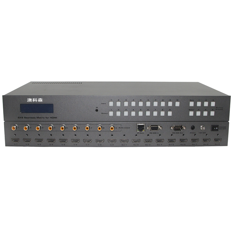 9進(jìn)9出HDMI矩陣(支持九畫面分割功能)