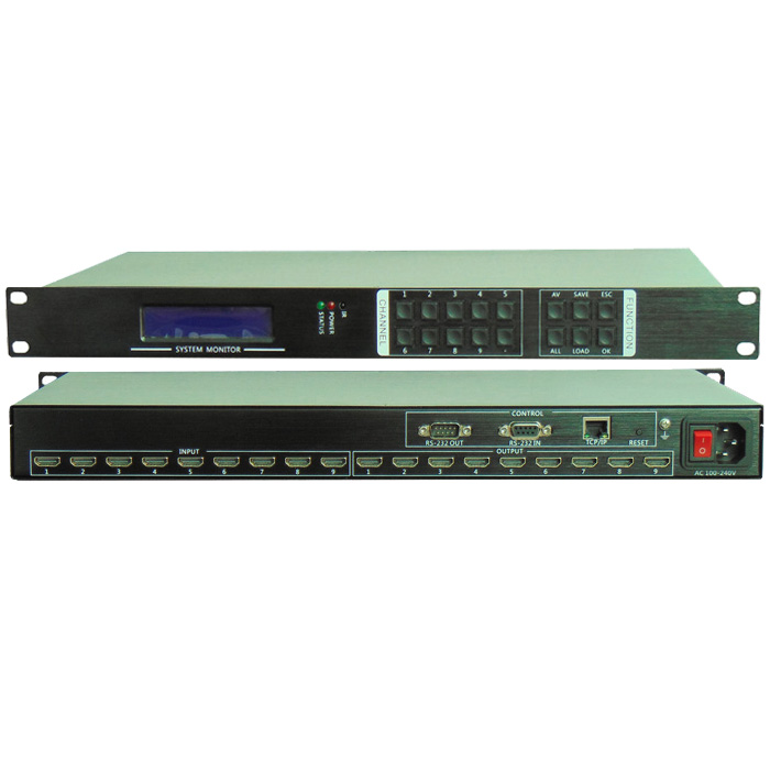 9進(jìn)9出HDMI矩陣（支持4K）