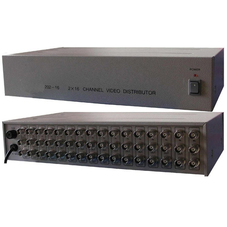 16進(jìn)32出視頻分配器（16路AV信號1分2）