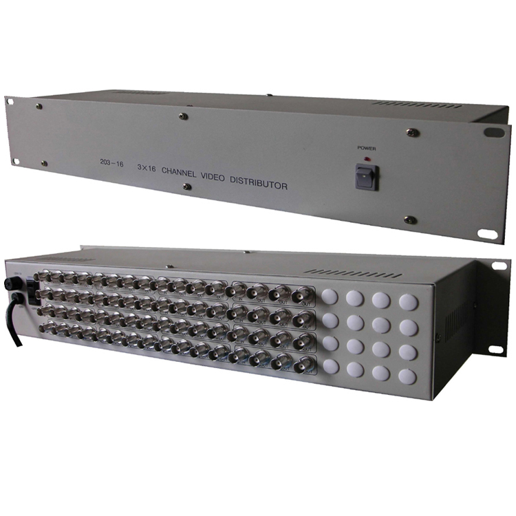 16進(jìn)48出視頻分配器（16路AV信號1分3）